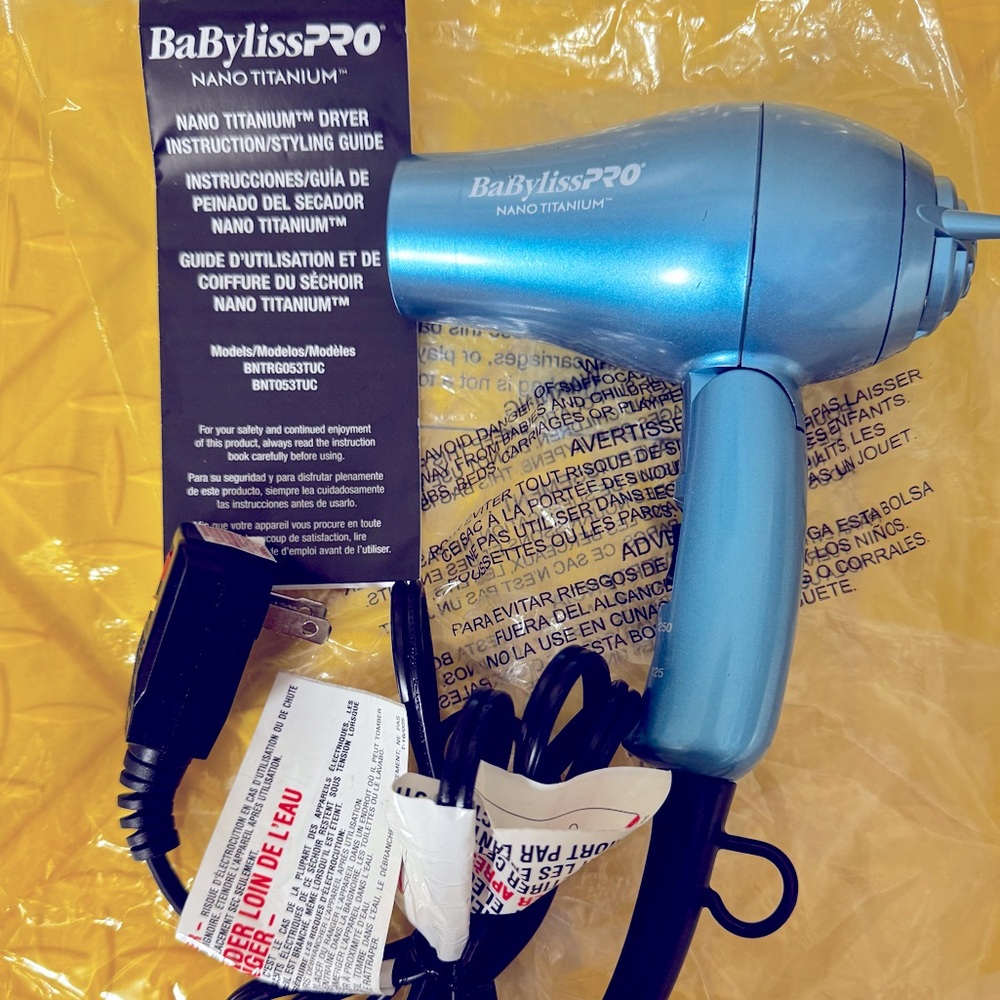Babyliss Pro BabylissPro Nano Titanium Hair Dryer - Metallic Blue